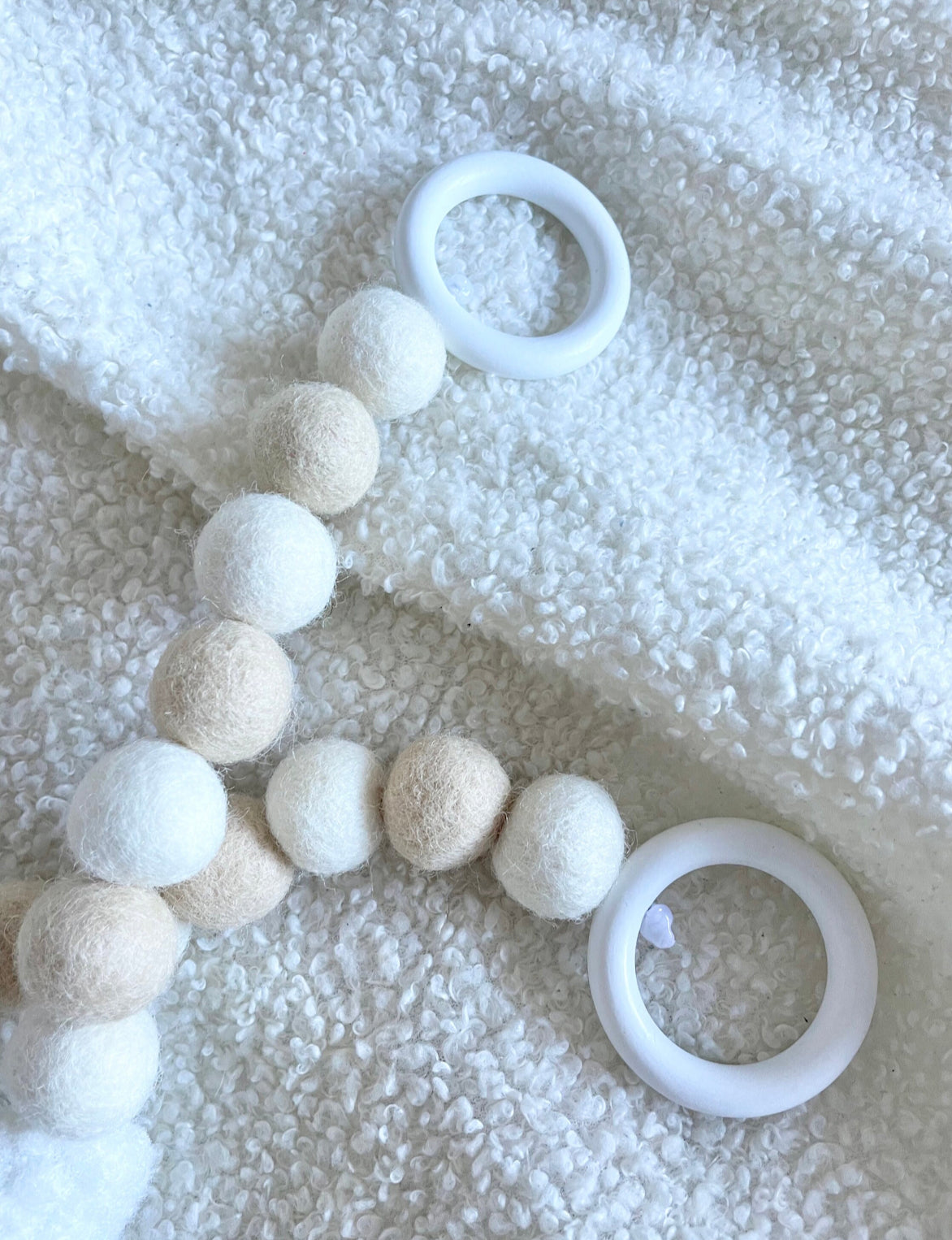 Boucle cloud curtain tie backs