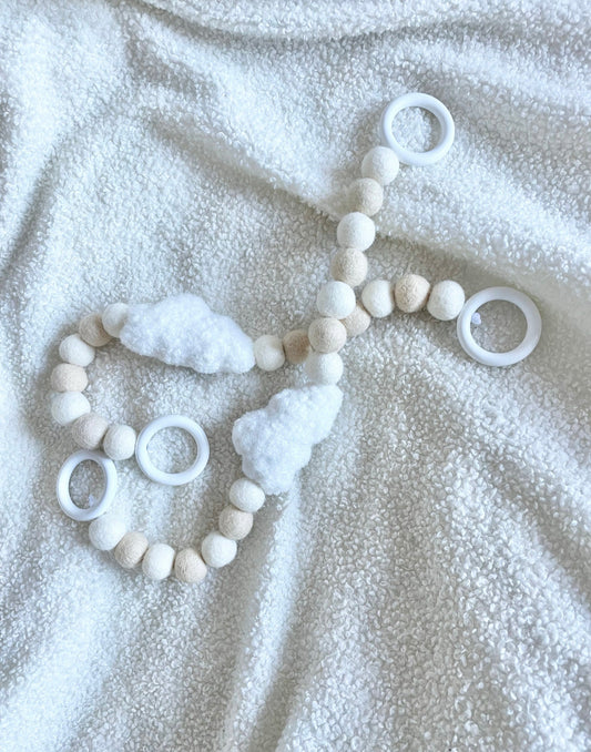 Boucle cloud curtain tie backs