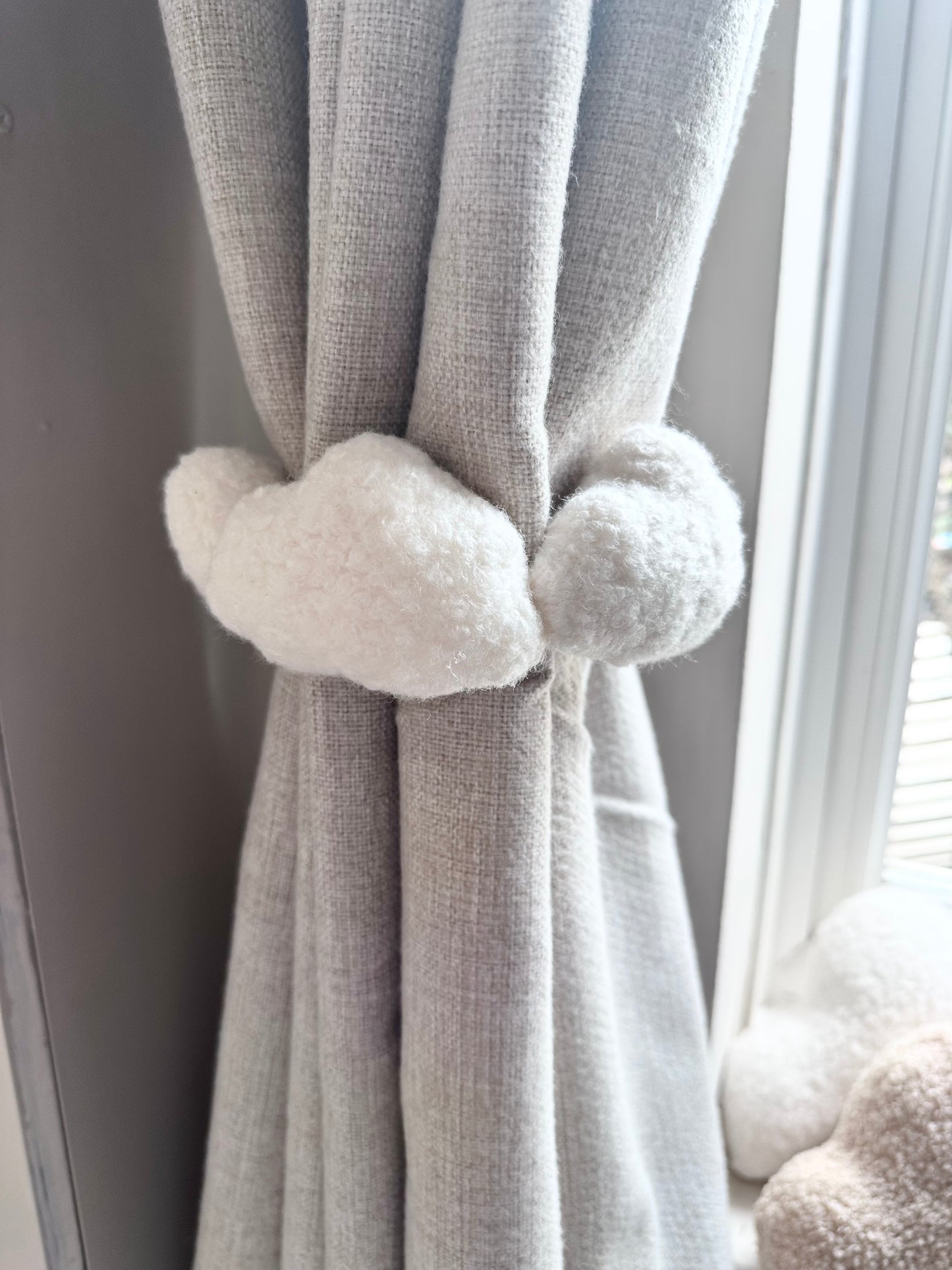 CLOUD TIE BACK- curtain tie back