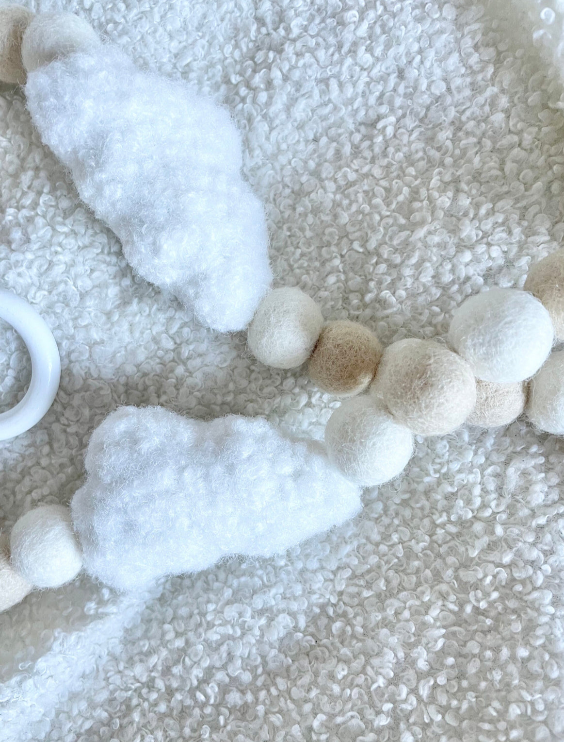 Boucle cloud curtain tie backs