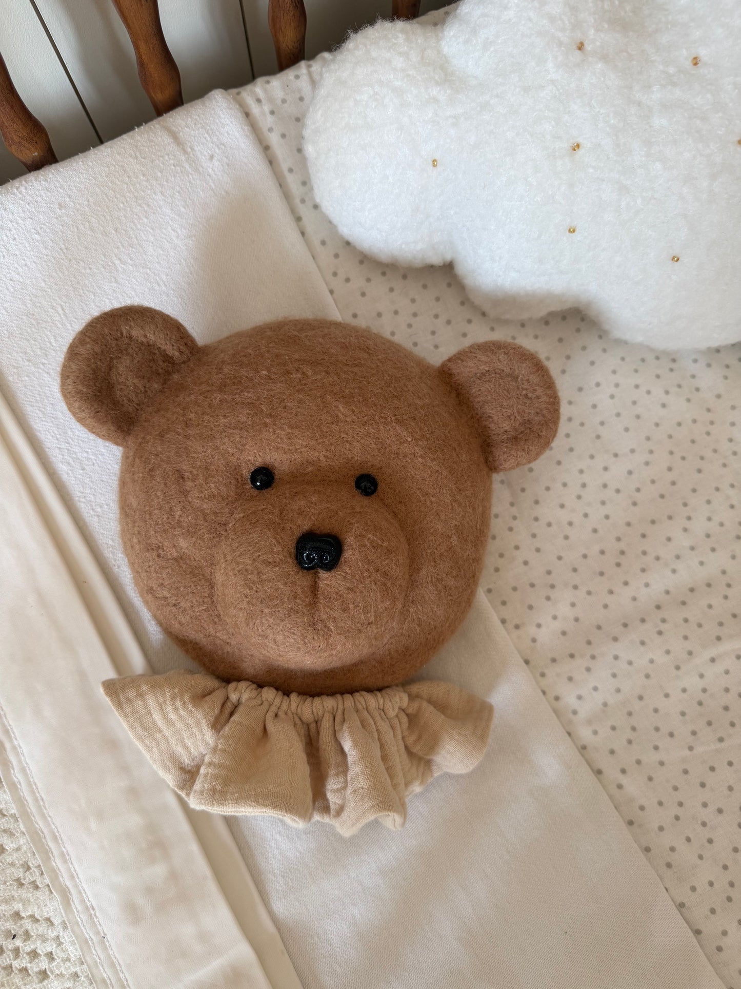 TEDDY HEAD wall decor for nurseries or kids rooms